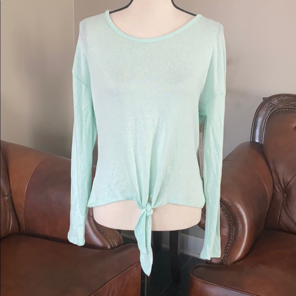 Fame green long sleeve shirt